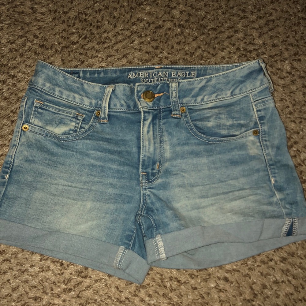 American eagle midi shorts